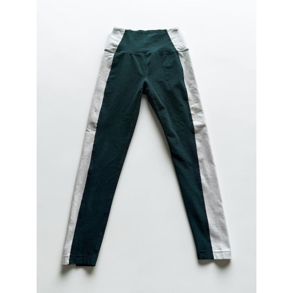 Beyond Yoga Womens High Waisted Colorblock Leggings Green Gray Size M - Picture 2 of 5